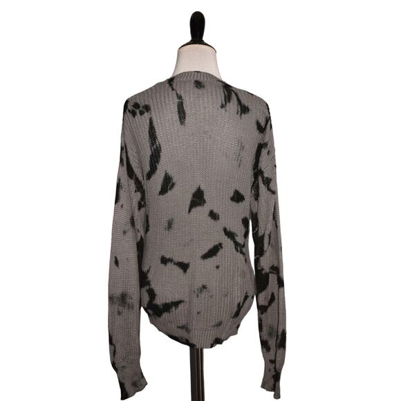 LISA RINNA‎ COLLECTION NEW $65 Tie-Dye Pullover Sweater Smoke Medium - Picture 3 of 3